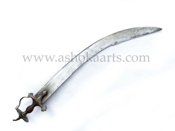 Massive Indian Tegha Sword with Damascus Blade - Antique Swords and ...