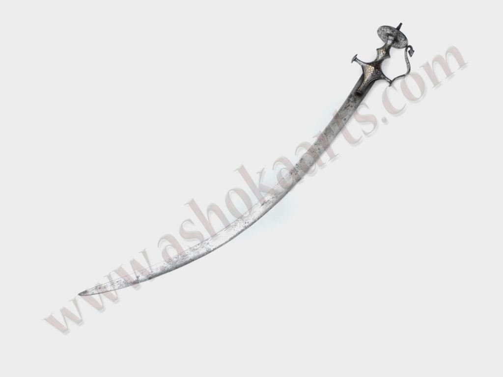 Indian Tulwar Sword With Silver